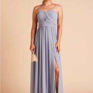 Grace Convertible Dress - Chiffon Dusty Blue